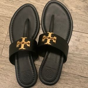 size 7 tory burch sandals, almost new